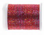 NIĆ Textreme Glitter Thread Red Rainbow  (230 Den.)